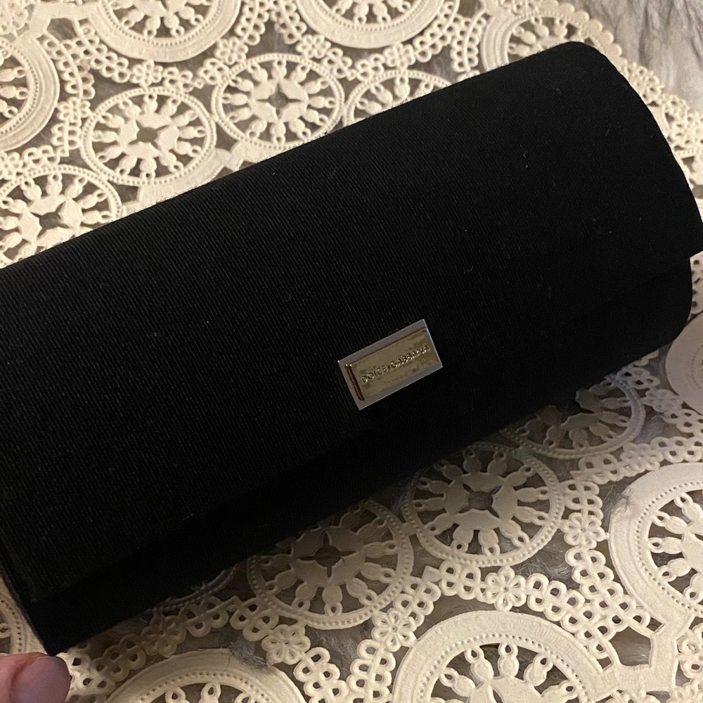 DOLCE &  GABBANA Black hard glasses case
